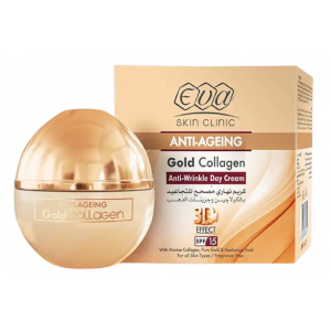 EVA SKIN CLINIC ANTI-AGEING GOLD COLLAGEN ANTI-WRINKLE DAY CREAM SPF 15+ — 50 ML CREAM